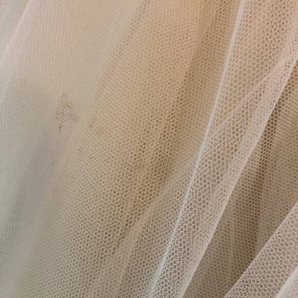 Stella York Wedding Dress US 6 Cream Gown Sweetheart Neck Strapless Lace Flare - Picture 10 of 16